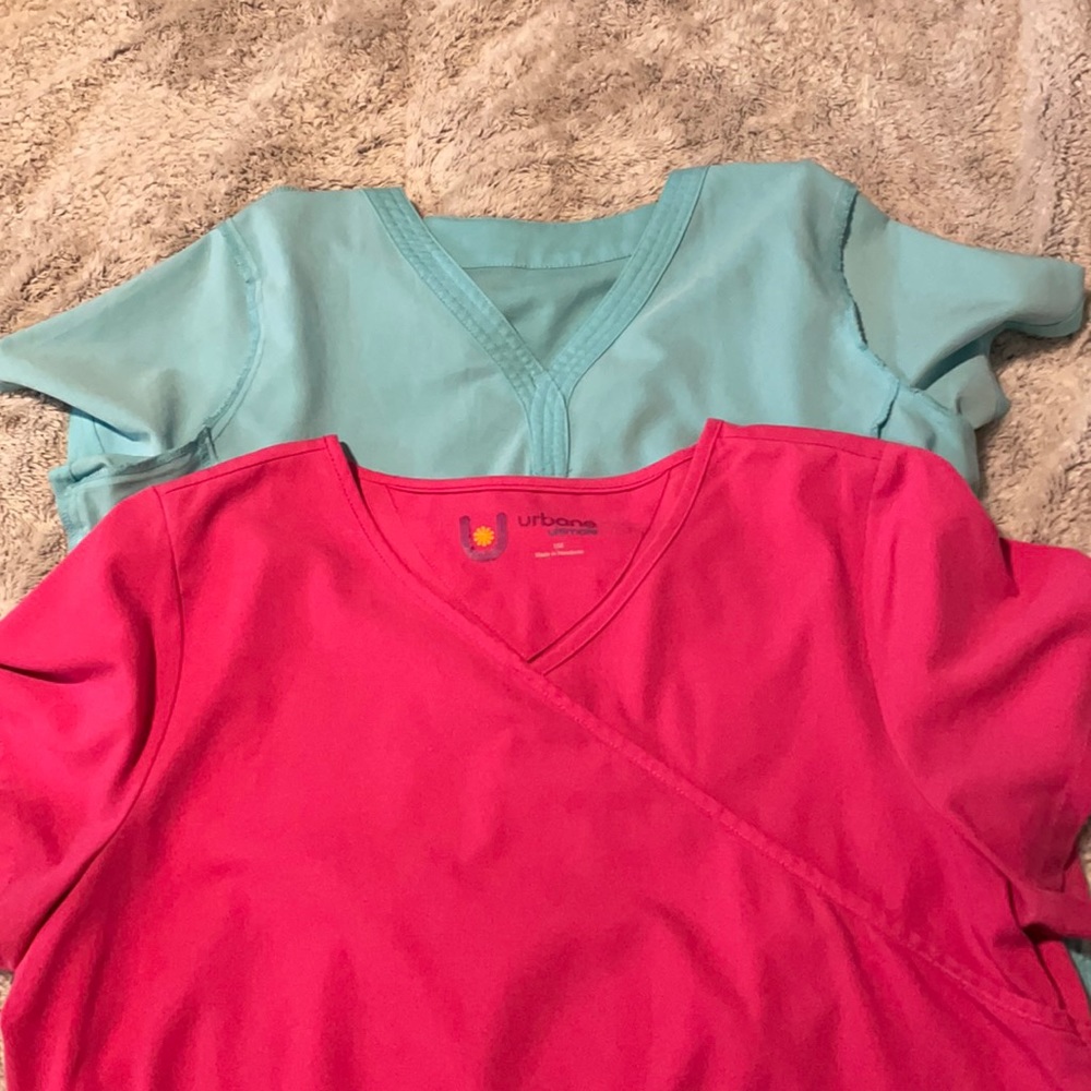 Two large soft scrub tops SOLD SOLD